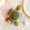 Turtle Trinket Box Turtle Figurine Jewelry Boxes Hinged Trinket Boxes