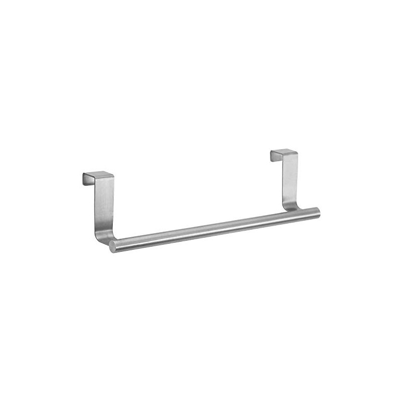 Interdesign Forma Toallero para Instalar sobre Gabinete, Acero Inoxidable Cepillado