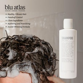 Blu Atlas Mens Shampoo - Gentle Cleansing, Hydrating Shampoo for Volume, All Hair Types (8 Fl Oz (Pack of 1), Santal Cedar)