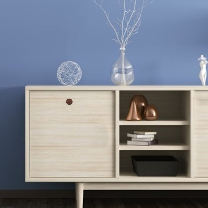 Angoily Cabinet Handles Black Walnut Cone Shape Retro Knobs Door