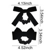 Velvet Hair Bow Hair Scrunchies for Women Girls Black Bow