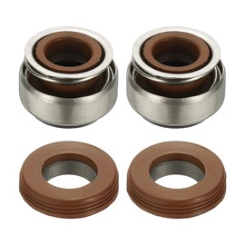 PATIKIL Mechanical Seal Kit, 2 Pcs 12mm / 0.5 Inch Gas Water Pump Replace Rubber Mechanical Shaft Seal Replacements Kit