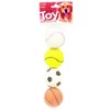 Boss Pet Rubber Sports Ball 4 Pack