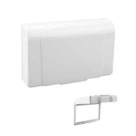 Tabanzhe Plug Socket Cover-Electrical Outlet Protector Double-Position Switch Protector Box Universal Childproof Plug Socket Cover for Sockets Switches Home Office Baby Pet Safety(White)