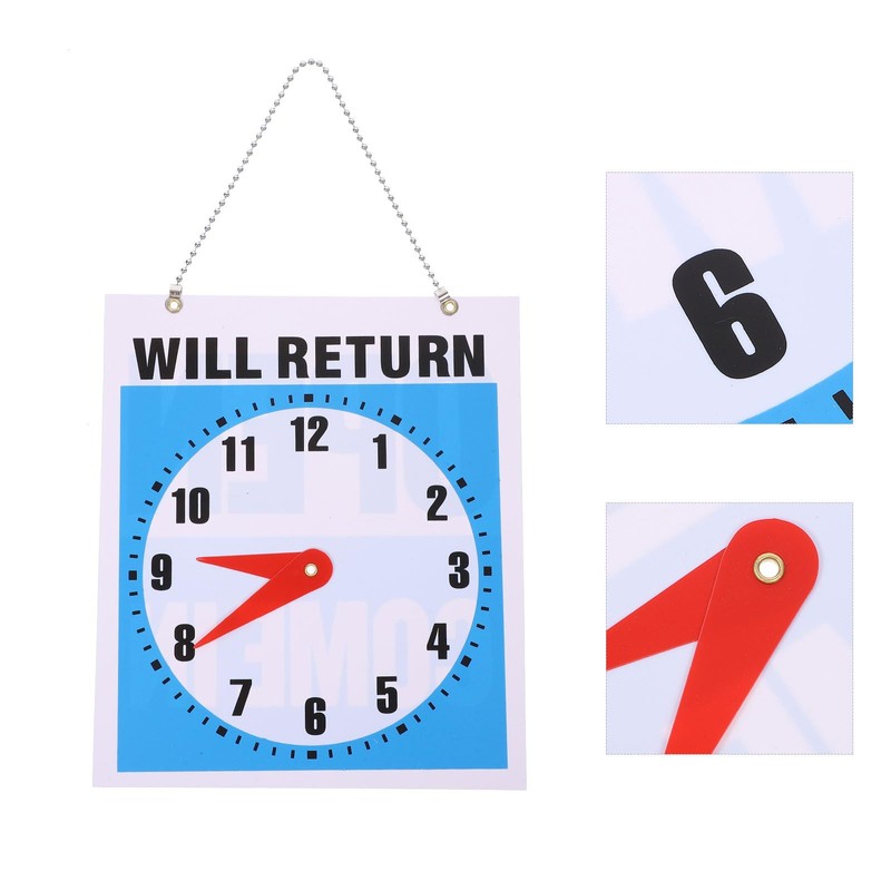 Garneck Break Sign with Clock - Open and Closed Sign