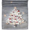 com-four® 2-piece tablecloth set in Christmas design with a Christmas