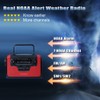 2300mAh Solar Hand Crank Emergency AM/FM/SW/NOAA Radio, Real NOAA Alert