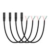 4Pcs 3.5mm Female Plug to Bare Wire Open End Cable