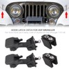 Pair Front Hood Latch Safety Catch & Bracket for Jeep
