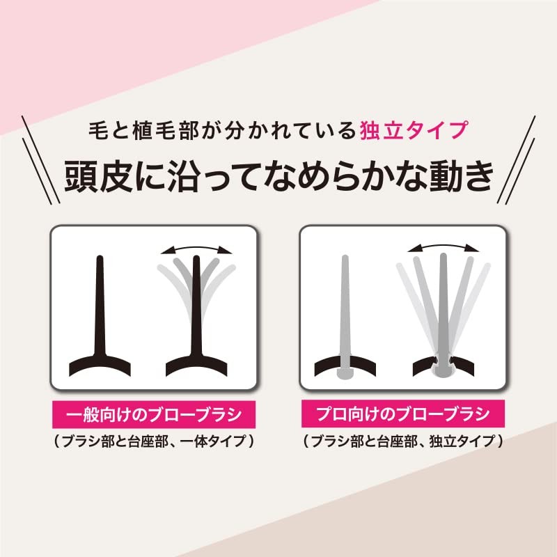 Vess Vess Made in Japan Blow Brush for Beauticians 9-row