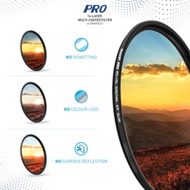 Phot-R 86mm PRO 16L UV Digital Filter 16-Layer Multi-Coated Ultraviolet Ultra Slim Screw In Filter Ultraviolet Protection Anti-Scratch Anti-Dust Waterproof for Canon Nikon Sony All DSLR Camera Filter