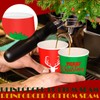 Jingmore 120 Pcs 8 oz Christmas Disposable Cups Christmas Paper