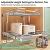Kitstorack Pull out Cabinet Organizer,2 Tier Heavy Duty Smooth Sliding