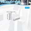 PATIKIL 304 Stainless Steel Dowel Pin 5x12 mm (3/16" Dia),