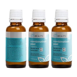 GLYCOLIC 35% / LACTIC 45% Combination Acid Skin Chemical Peel Unbuffered - Alpha Hydroxy (AHA) para el acné, piel grasa, 1 oz / 30 ml