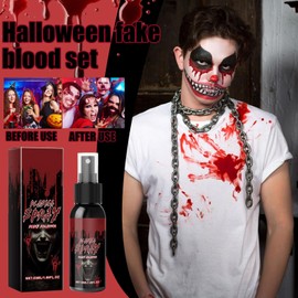 Washable Fake Blood | Fake Blood Makeup - 50ml Paint Costume Makeup for Beauty Clothes Vampire Cosplay Kids Adults Zombie Eye Dress Up