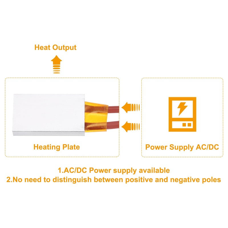sourcing map 2 Pcs PTC Heating Element, AC DC 220V