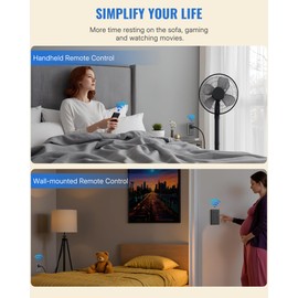 Black Remote Control Outlet Plug, WILAWELS Wireless Light Switch, On Off Remote Switch Outlet for Lights, Lamps, Home Appliance, 100ft RF Range, No Wiring, FCC Listed H05RC1106