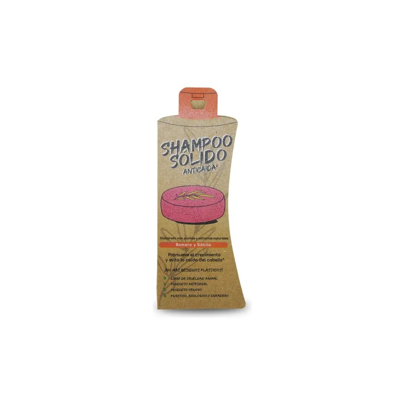 Shampoo Orgánico Sólido Anticaída Árbol Verde Con Romero Y Sábila