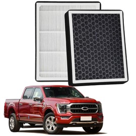 CF12150 (FL3Z19N619A) Expedition F150 Filtro de aire de cabina dedicado, filtro de aire de cabina con carbón activado compatible con FORD F150 F250 F350 F450 F550 SUPER DUTY 2015-2022, Expedition