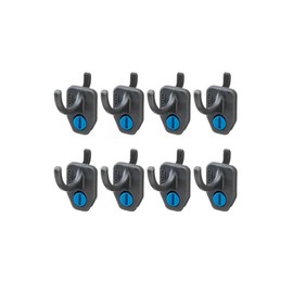 ROCKLER Hang-Tight Pegboard C Hooks for Hanging Tools - Secure Hold Heavy Duty Pegboard Hooks w/Locking Design - Ideal Wall & Shelf Organizers to Provide A Snug Fit On Both Steel & Hardboard Panels