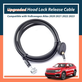 Lisnhlin 3CM823535 3CM-823-535 Hood Release Cable Compatible with Volkswagen Atlas 2020 2021 2022 2023, Upgraded Hood Latch Hood Lock Release Cable
