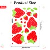 92 Pcs Strawberry Stickers Decor Removable Cute Fruit Wall Stickers
