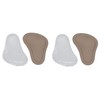 Green Feet 2 Pairs Orthopaedic Metatarsal Pads White Leather T-Shape