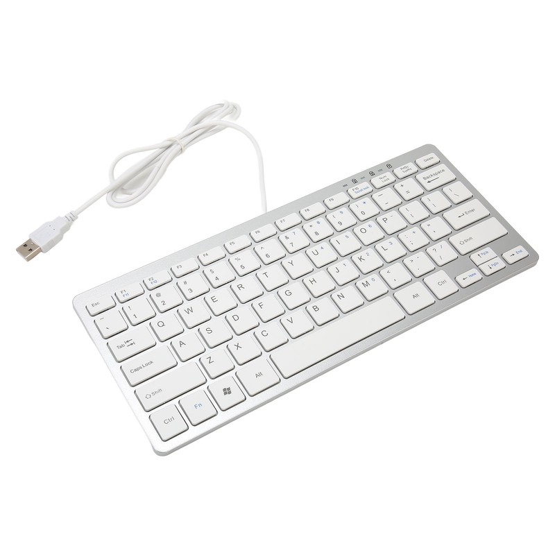USB Wired Keyboard 78 Scissor Keys 13 Shortcut LED Indicator