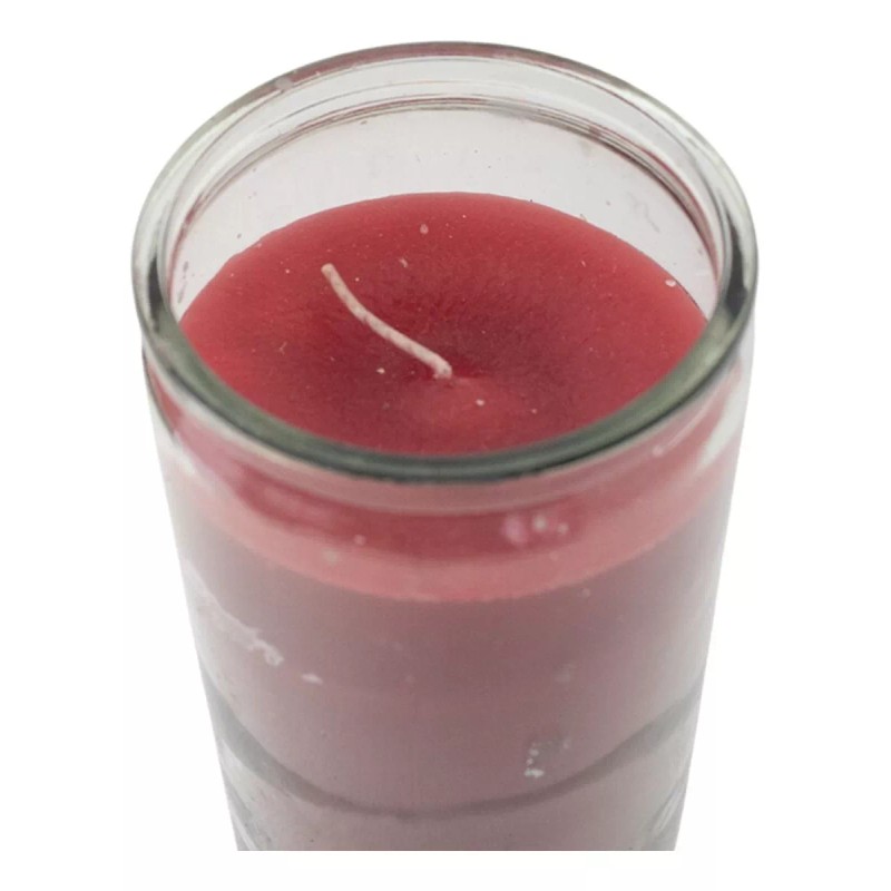 CEB 4 Veladoras Rojas De Parafina Vaso Jumbo