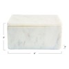Bloomingville Marble Box Storage Container with Lid, White