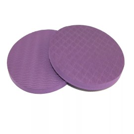 EZGO 1PAIR Yoga Round Blocks for Knee Brick Fitness Balance Stretch Exercise Foam EVA