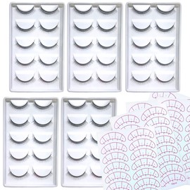 50 Pestañas y 140 Parches Extensión De Pestañas Entrenamiento de Extensión de Pestañas utencilios para pestañas para practicar pestañas de práctica Parches Guía Para Extensión De Pestañas