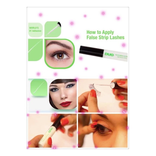 DUO White/Clear Brush On Striplash Adhesive with VITAMIN A,C &E