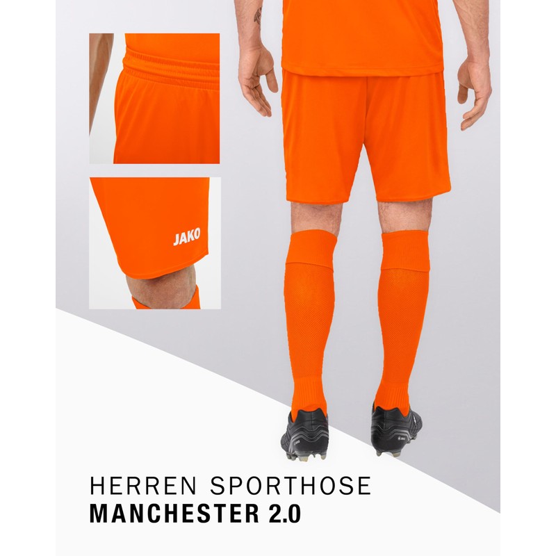 Jako short manchester 2.0 - s, neon orange