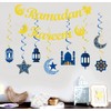 Ramadan Kareen Bunting Banner Gold Ramadan Mubarak Decorations Star Moon