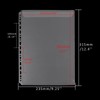 Mogoostry A4 Binder Pockets Zipperless Cash Envelopes Single Pocket Binder
