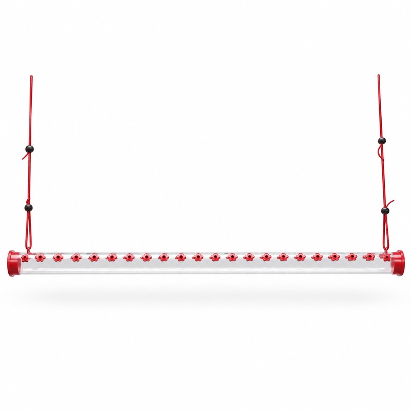 Hummingbird Feeder for Garden Use – Leak-Proof Red Plastic Feeder