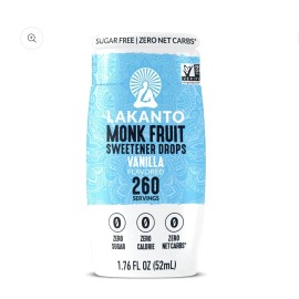 Lakanto Pure Monk Fruit Liquid Sweetener- Vanilla 1.76oz