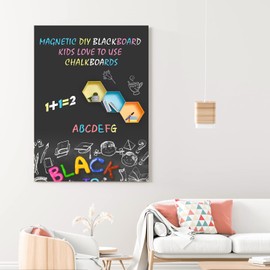 Magnetic Chalkboard Stickers for memo Board, Dry Erase Board, Fridge Chalkboard Stickers, Kitchen and Office.