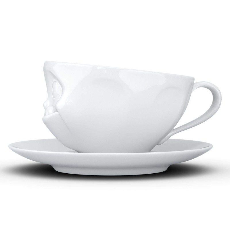 FIFTYEIGHT PRODUCTS / Tassen / Kaffeetasse „Lecker“ (Porzellan, 200 ml,
