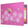 Mala Leather Moonflower Collection Travel Card/Season Ticket Holder 660TC_56 Pink
