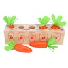 Wooden Pull Carrot Game Number Fine Motor Skill Toy Matching