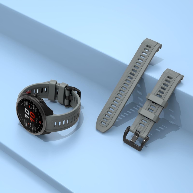 ISABAKE for Garmin Approach S70 47mm Watch Band, 22mm Soft