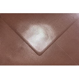 6" x 6" 155 x 155mm Sqaure Coloured Envelopes for Greeting Cards Wedding Invitations & Crafts Pack of 50 (Pearl Rose Gold)