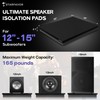 Starfavor Subwoofer Isolation Pad for 12-15 inches Subwoofers,22"x18"x2.1" Isolation Platform