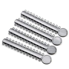 Angzhili Dental Ligature Ties for Braces,Orthodontic Ligature Ties,1040 Pcs Elastic O-Ring (Gray)