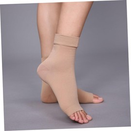 FRCOLOR Professional High Elasticity Compression Ankle Socks for Sports Support Durable Material Comfortable Fit for Sports Activities and Everyday Use Skin Tone