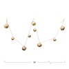 76" L Metal Jingle Bell Garland, Gold Finish