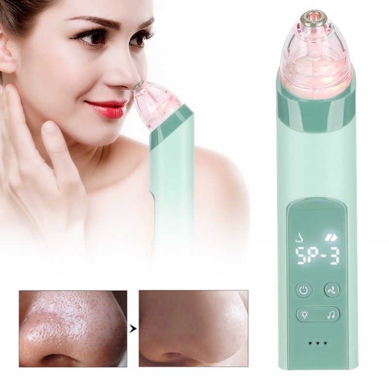 Multi Function Electric Vacuum Nasal Aspirator Suction Blackhead Cleansing Machine(Green